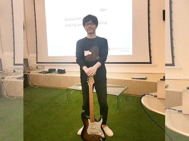 Agile Singapore主催『Similarities of Playing Guitar and Coding』に、弊社　金井 大輝が登壇いたしました