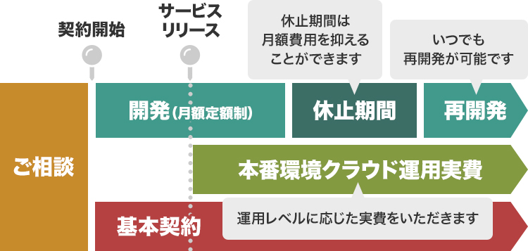 アジャイル新規事業の運用イメージ